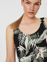 Vero Moda Černý květovaný top VERO MODA Easy
