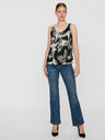Vero Moda Černý květovaný top VERO MODA Easy