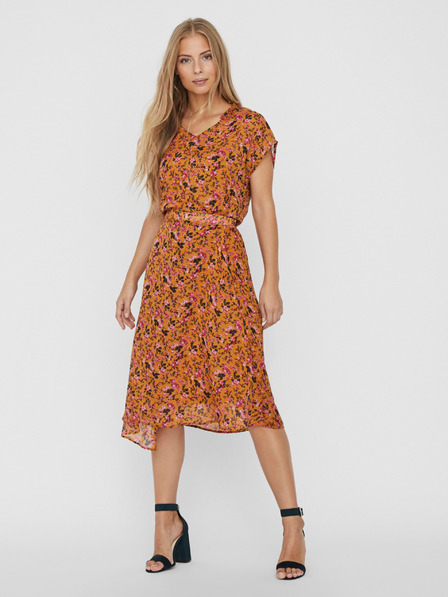 Vero Moda Hořčicová květovaná  halenka VERO MODA Vilde