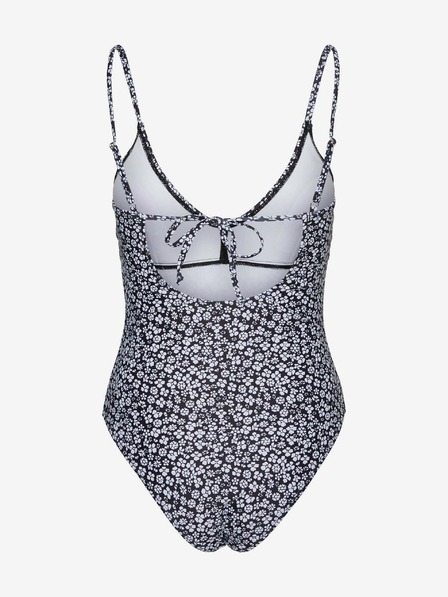 Vero Moda Bílo-černé květované jednodílné plavky VERO MODA Doris