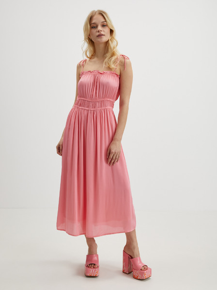 Vero Moda Růžové dámské maxišaty VERO MODA Helyn