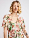 Vero Moda Krémové květované šaty VERO MODA Simply