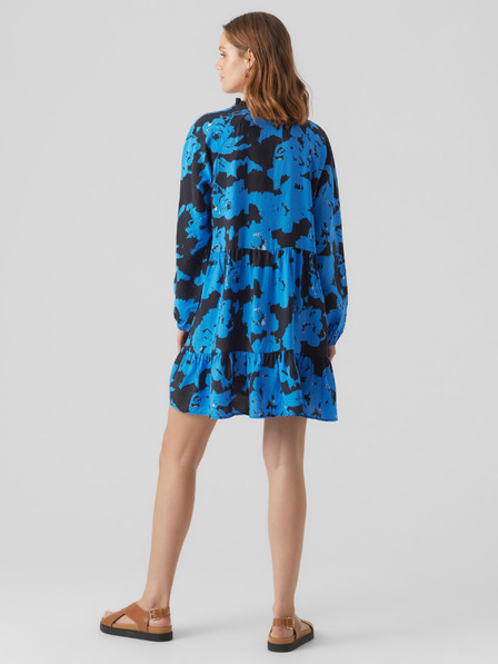 Vero Moda Černo-modré dámské vzorované šaty VERO MODA Josie
