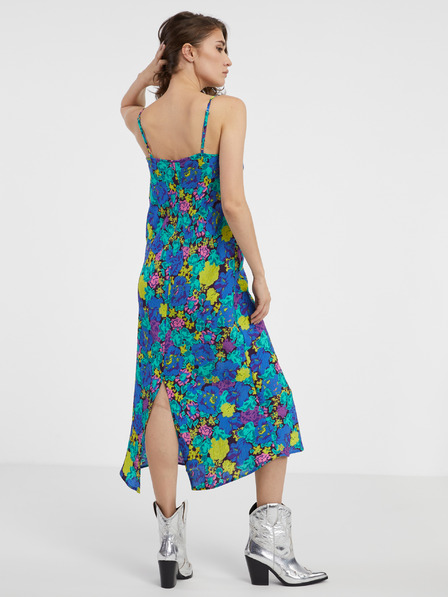 Vero Moda Modré dámské květované šaty VERO MODA Liva