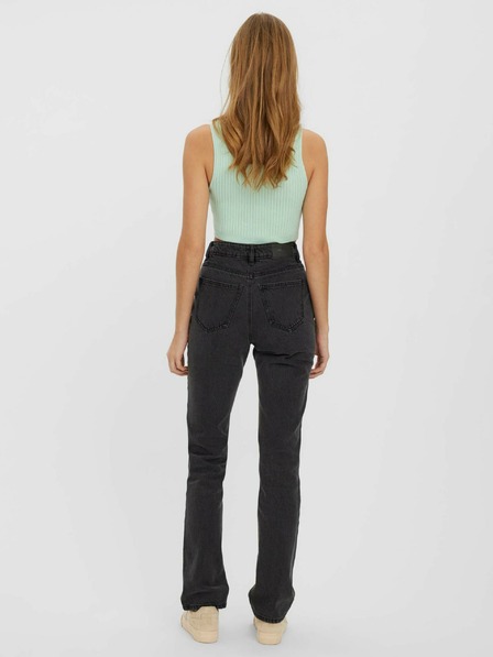 Vero Moda Mentolový žebrovaný crop top VERO MODA Fibly