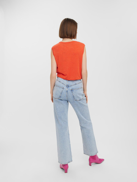 Vero Moda Červený crop top VERO MODA June