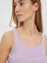Vero Moda Světle fialový žebrovaný crop top VERO MODA Fibly