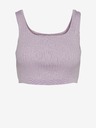 Vero Moda Světle fialový žebrovaný crop top VERO MODA Fibly