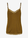 Vero Moda Khaki top s krajkou VERO MODA Sofia