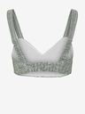 Vero Moda Světle šedý pruhovaný crop top na ramínka VERO MODA Serena
