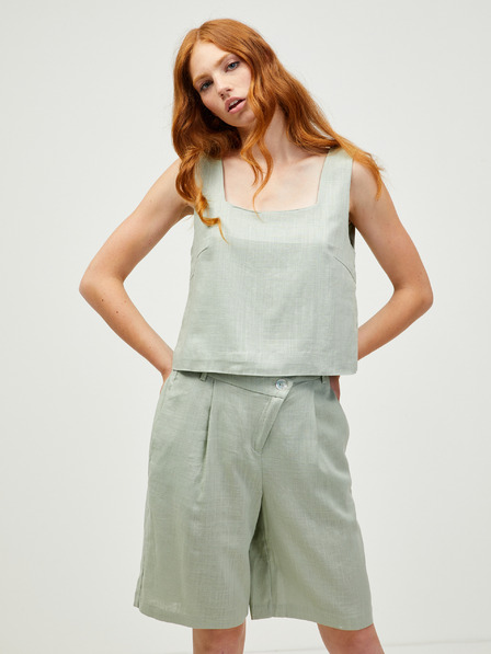 Vero Moda Světle zelené volné cropped tílko VERO MODA Josie