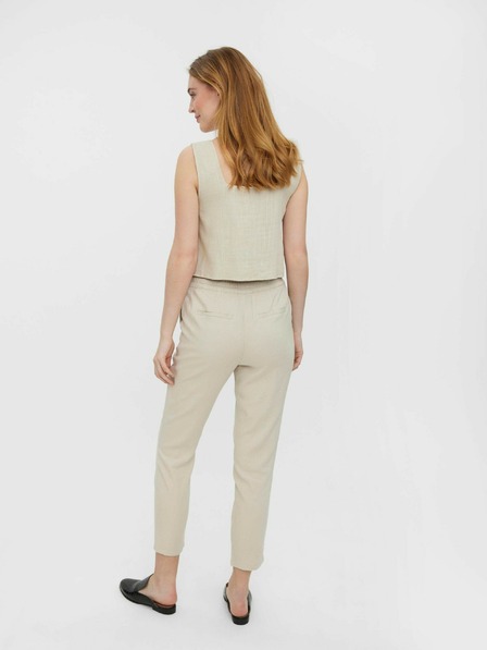 Vero Moda Béžové volné cropped tílko VERO MODA Josie