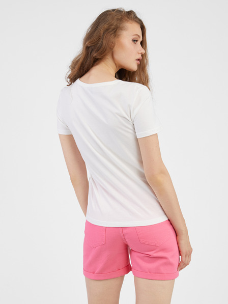 Vero Moda Bílé dámské tričko VERO MODA Uda
