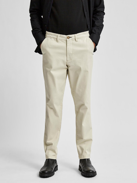 SELECTED Krémové chino kalhoty Selected Homme Miles