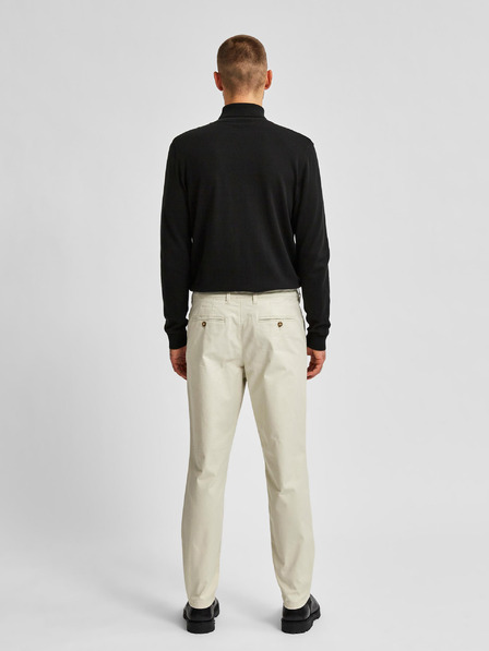 SELECTED Krémové chino kalhoty Selected Homme Miles
