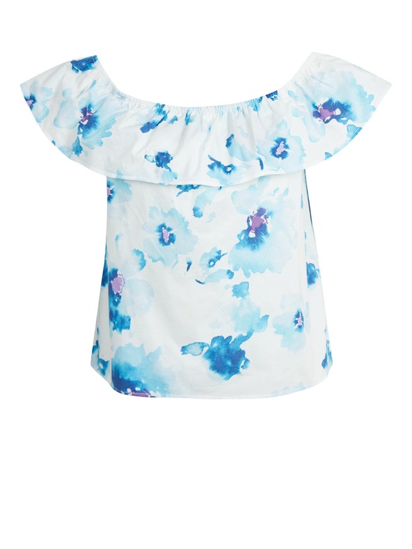 Orsay Modro-bílá dámská květovaná halenka ORSAY