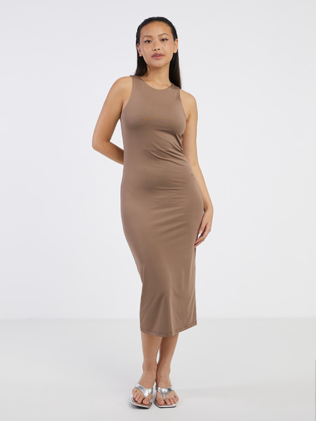 Vero Moda Hnědé dámské šaty VERO MODA Bianca