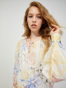 Vero Moda Krémové květované midišaty VERO MODA Sally