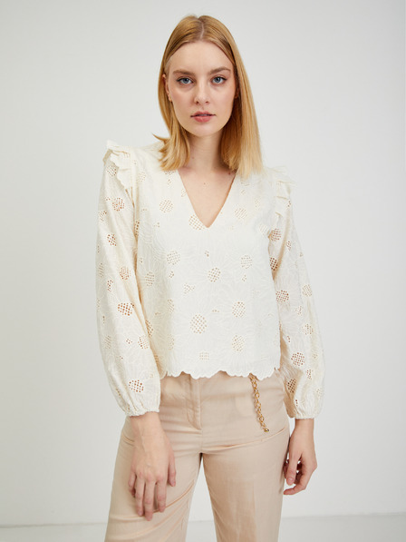 Orsay Béžová dámská vzorovaná halenka ORSAY