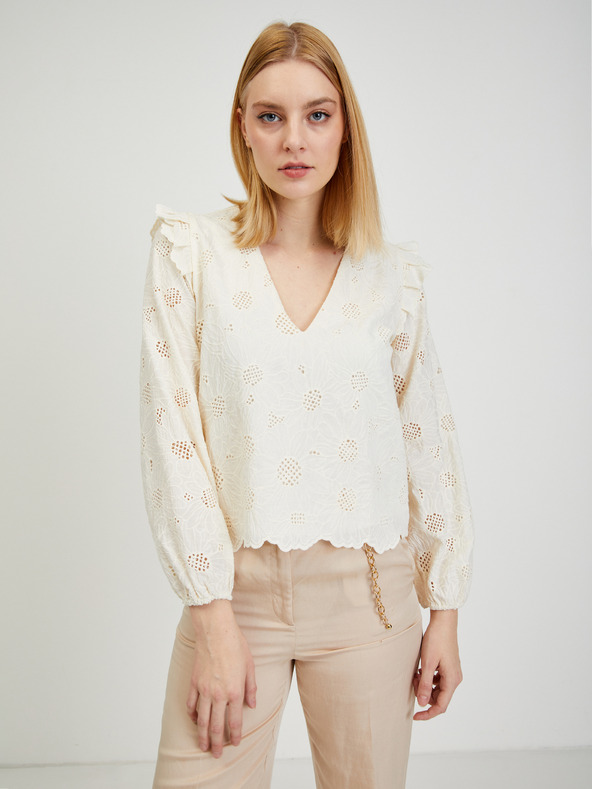 Orsay Béžová dámská vzorovaná halenka ORSAY