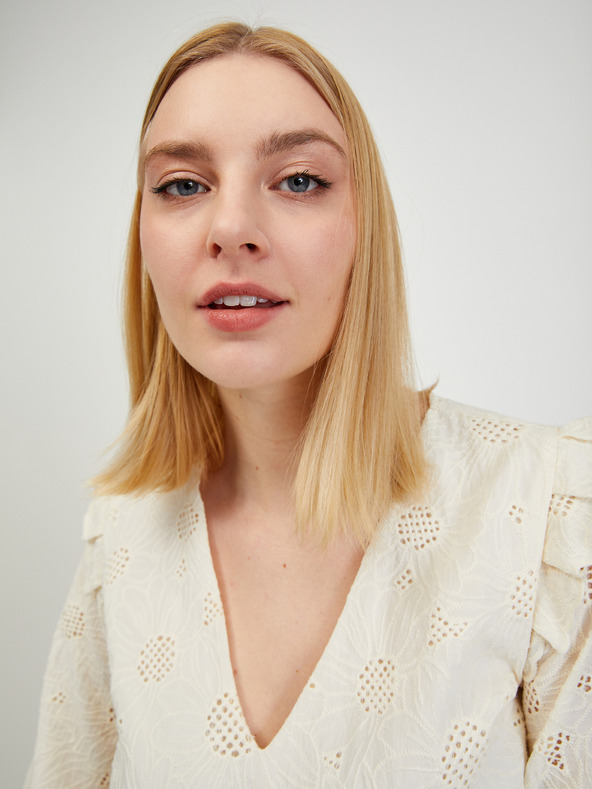 Orsay Béžová dámská vzorovaná halenka ORSAY