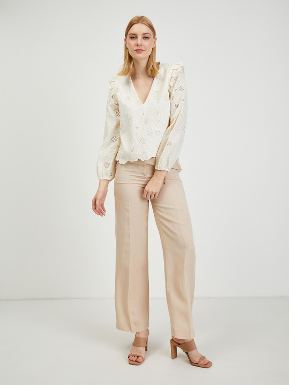 Orsay Béžová dámská vzorovaná halenka ORSAY