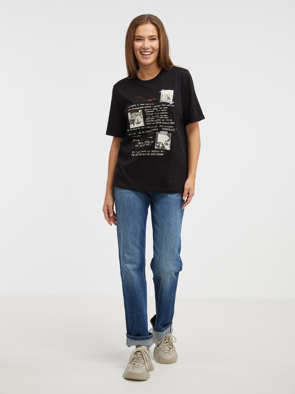 Scotch & Soda Černé dámské tričko Scotch & Soda