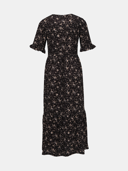 Miss Selfridge Černé vzorované maxi šaty Miss Selfridge