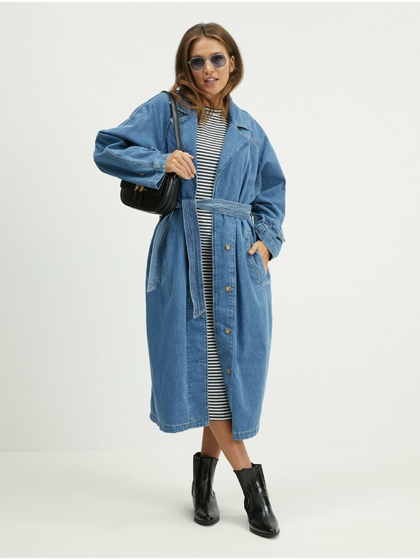 O'Neill Bílo-černé dámské pruhované midi šaty O'Neill Rib