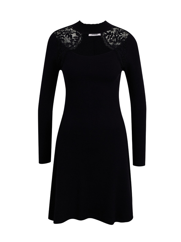 Orsay Černé dámské úpletové šaty ORSAY