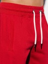 Ombre Clothing Červené pánské teplákové kraťasy W238