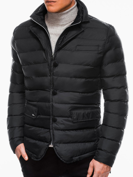 Ombre Clothing Pánská zimní bunda C445 - černá