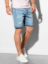 Ombre Clothing Modré pánské džínové kraťasy Ombre Clothing W311