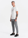 Ombre Clothing Šedé pánské cargo kalhoty Ombre Clothing