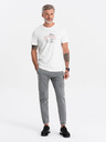 Ombre Clothing Šedé pánské cargo kalhoty Ombre Clothing