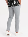 Ombre Clothing Světle šedé pánské kalhoty Ombre Clothing