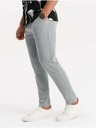 Ombre Clothing Světle šedé pánské kalhoty Ombre Clothing
