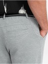 Ombre Clothing Světle šedé pánské kalhoty Ombre Clothing