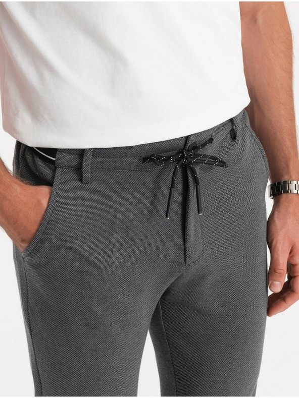 Ombre Clothing Šedé pánské kalhoty Ombre Clothing