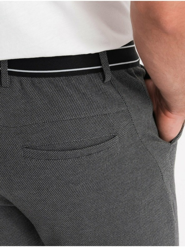 Ombre Clothing Šedé pánské kalhoty Ombre Clothing