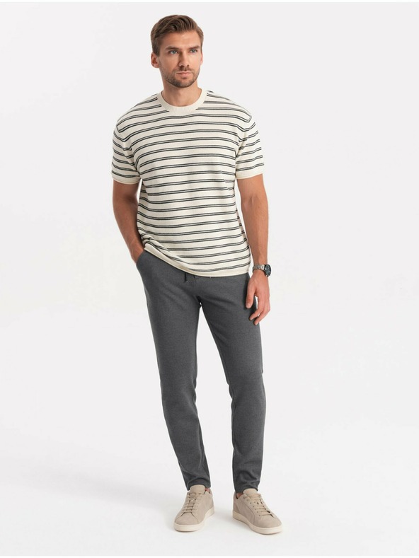 Ombre Clothing Šedé pánské kalhoty Ombre Clothing