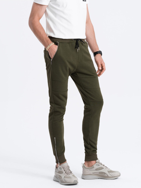 Ombre Clothing Khaki pánské tepláky Ombre Clothing