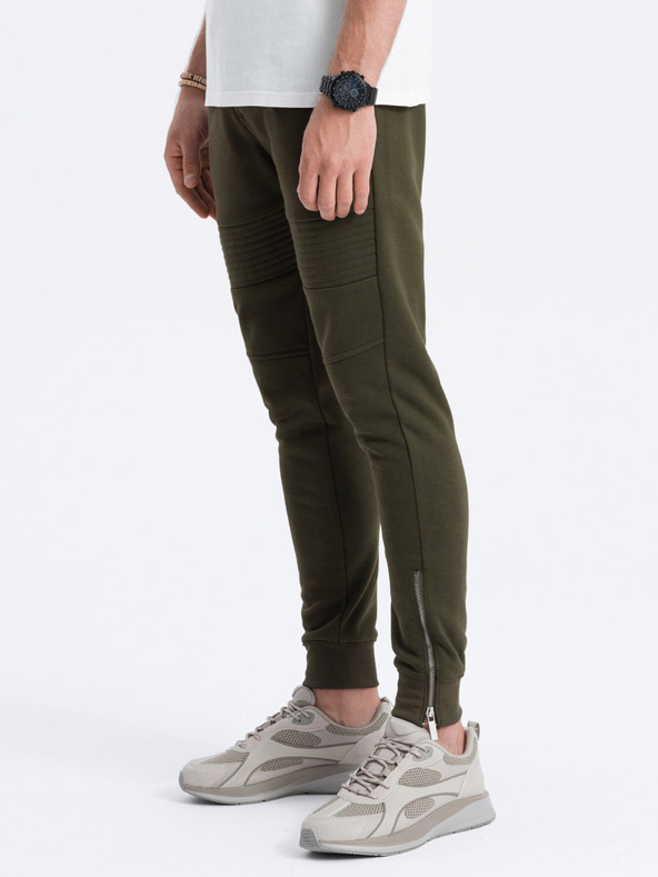 Ombre Clothing Khaki pánské tepláky Ombre Clothing
