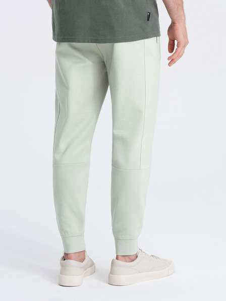 Ombre Clothing Světle zelené pánské basic tepláky Ombre Clothing