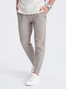 Ombre Clothing Béžové pánské basic tepláky Ombre Clothing