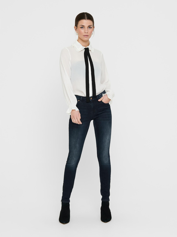 ONLY Tmavě modré skinny fit džíny ONLY Kendell