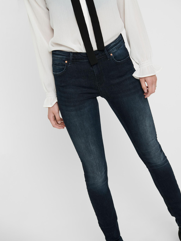 ONLY Tmavě modré skinny fit džíny ONLY Kendell