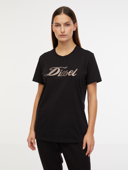 Diesel Černé dámské tričko Diesel T-Sily