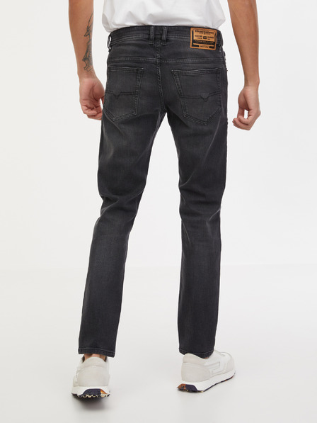 Diesel Tmavě šedé pánské straight fit džíny Diesel Thommer