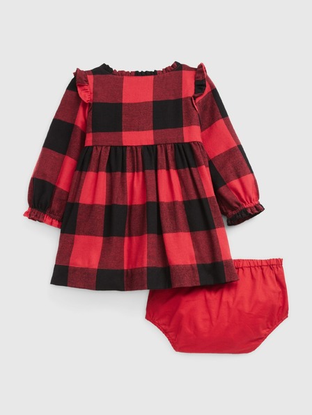 GAP Baby kostkované šaty set GAP